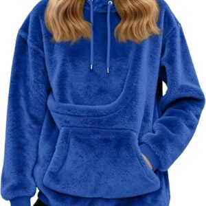 Oversized Pet Pocket Hoodie With Puppy Cat Design Cozy Women'S Sweatshirt For Casual Wear