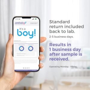 Peekaboo Early Gender Test, at-Home DNA Kit, Over 99% Accurate, All Fees Included, Test As Soon As 6 Weeks