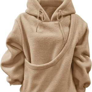 Pet Pouch Hoodie – Fleece Sweatshirt with Front Carry Pouch for Small Cats and Dogs, Soft Pullover Hoodie