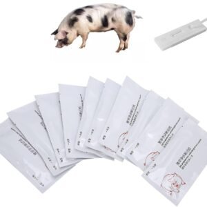 Pig Pregnancy Test Strip, Pack of 10 Disposable Pig Pregnancy Test Strip Early Pregnant Detection Testing Tool Veterinary Equipment Livestock Supply for Pig Early Pregnancy Testing