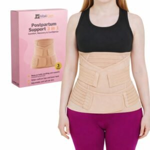 Postpartum Belly Band 3-in-1 – Abdominal Compression, Pelvic Support & Posture Correction for Post Pregnancy Recovery