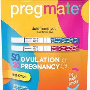 Pregmate 50 Ovulation and 20 Pregnancy Test Strips Predictor Kit