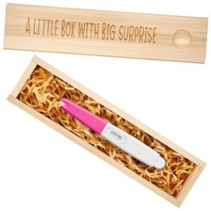 Pregnancy Announcement for Grandparent Husband, Pregnancy Test Keepsake Box, Baby Announcement Reveal Gifts Ideas for Husband Grandparents Dad Aunt and Uncle