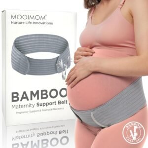 Pregnancy Belly Bands Maternity Support for Pregnant Women, Back Waist Abdomen Pelvic Pain Relief, Breathable Ergonomic Adjustable Medium Size