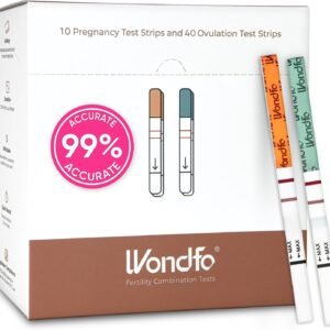 Pregnancy and Ovulation Test Strips Kit - Fertility Tracking and Family Planning - Early Detection Combo Kit for Home Use(40 LH + 10 HCG)