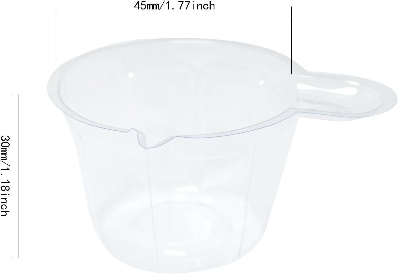 Pro Bamboo Kitchen 150PCS Disposable Plastic Dispensing Cups Clear Urinalysis Cups Urine Collection Cups Pregnancy Tests PH Tests for Watercolor Paints Mixing Paints - Image 2