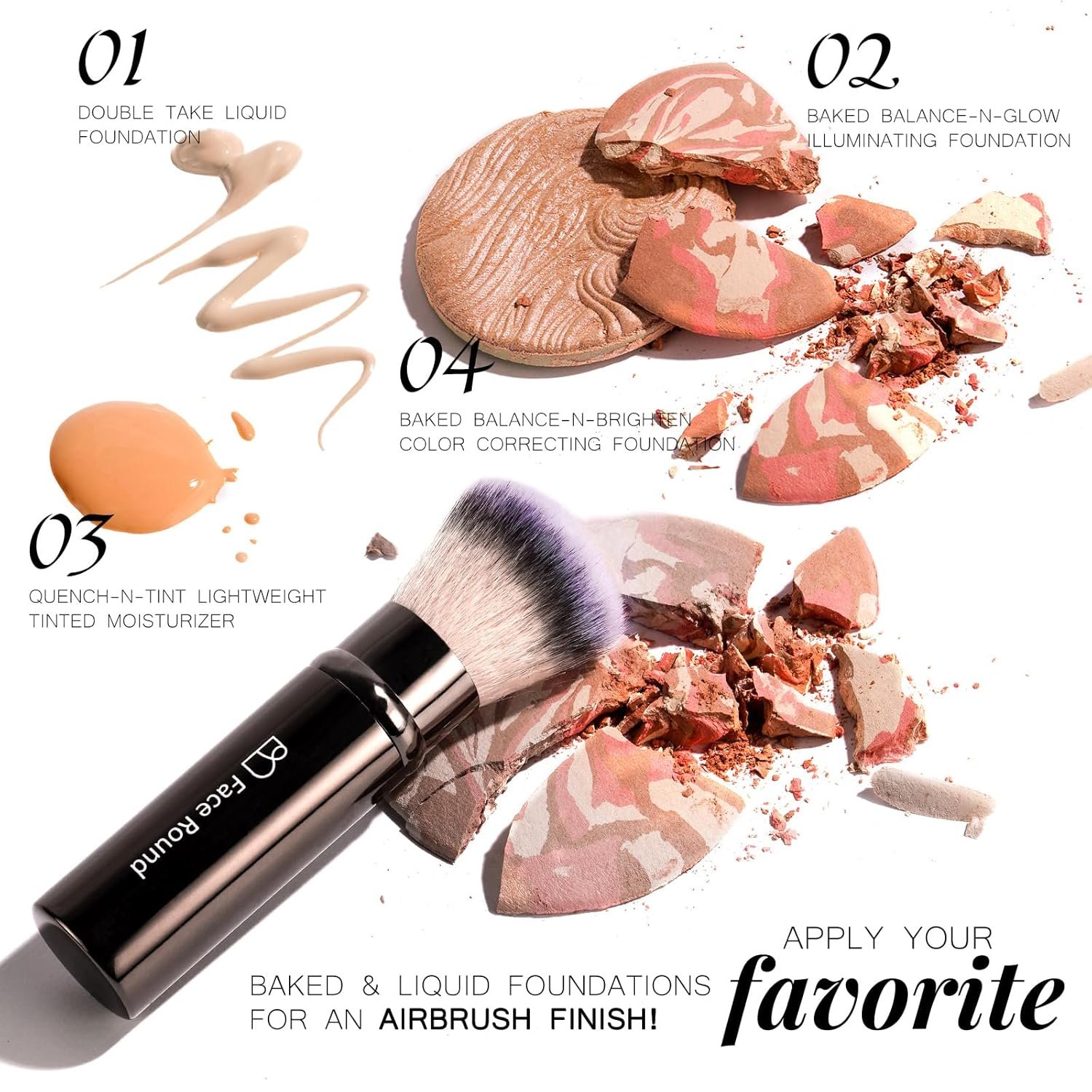 Professional Makeup Brushes BS-MALL With Travel Case - Kabuki Brush Eyeshadow Brush, Concealer Brush, Blush Brush Bronzer & Foundation Brush 20 Pcs, Labeled Daily Use & Versatile Occasions Gift Box - Image 2