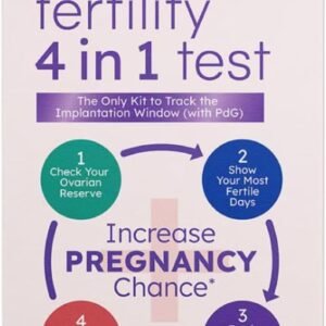 Proov - 4-in-1 Fertility Test for Women - Ovulation & Pregnancy Test Strips - Monitors FSH, LH, PdG & hCG - Promote Chance of Pregnancy - Fertility Hormone Tracking - 1 Cycle Test Kit - 20 Tests