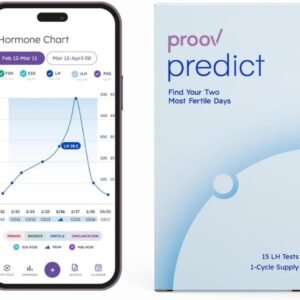 Proov Predict l Ovulation Test Strips to Predict Peak Fertility l 30 LH Tests | OPK Test Strips for Women | At Home Hormone Testing