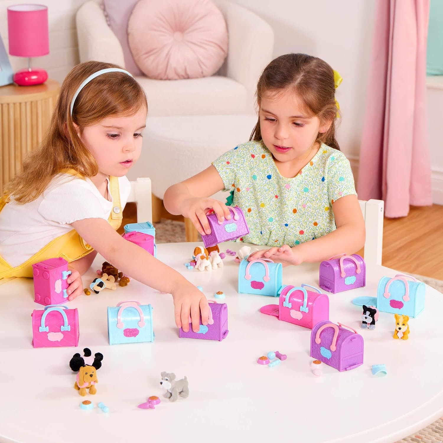 Pucci Pups – Collectible Puppy Set – Beagle, Schnauzer, Poodle – Carrier Purse – Dog Accessories Included 3+ Years - Image 2