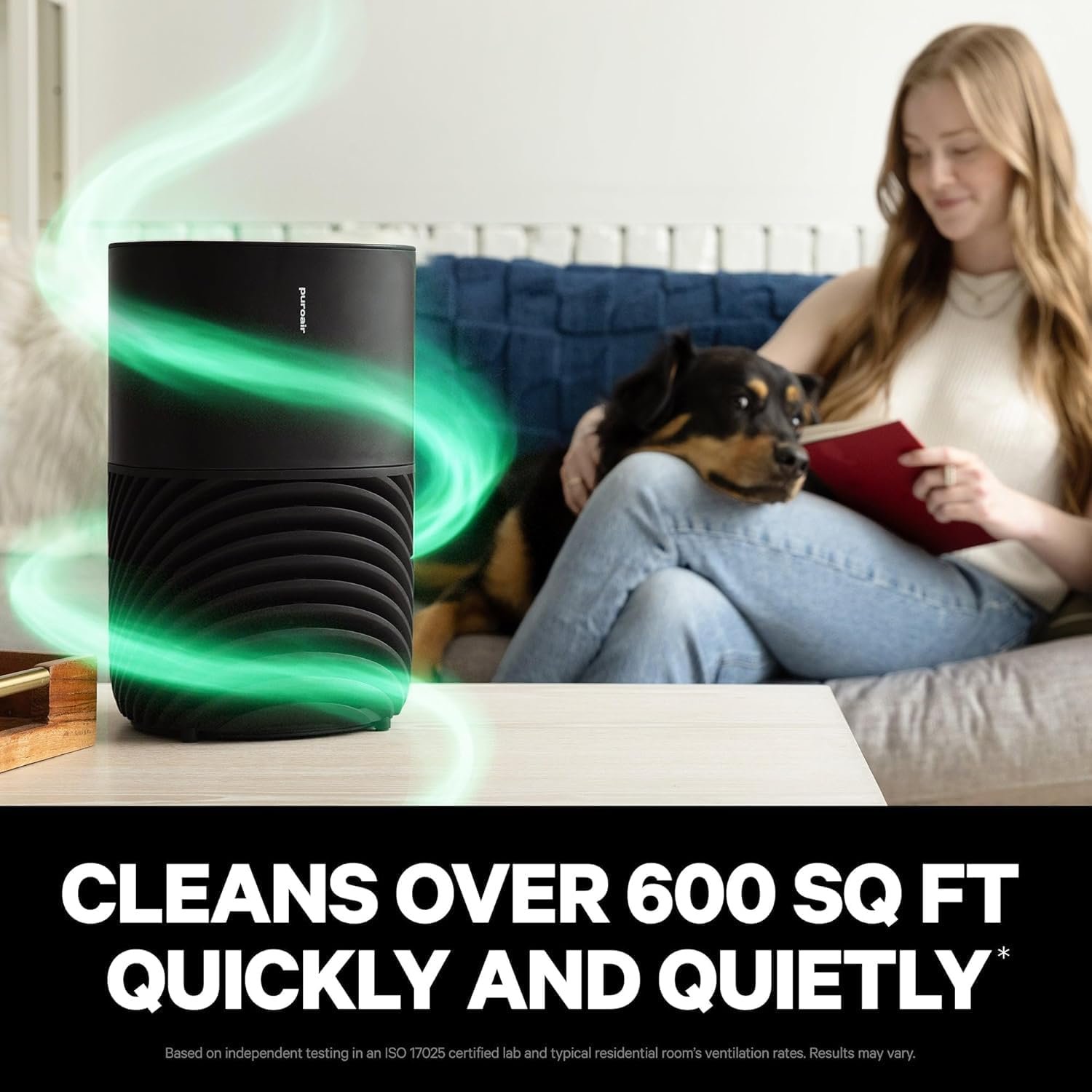 PuroAir 130i HEPA Air Purifiers for Home Pets - Covers Up To 600 Sq Ft - Filters Up To 99.9% of Pollutants, Smoke, Pollen, Dust - Quiet HEPA Air Filter - Air Purifiers for Bedroom - Image 2