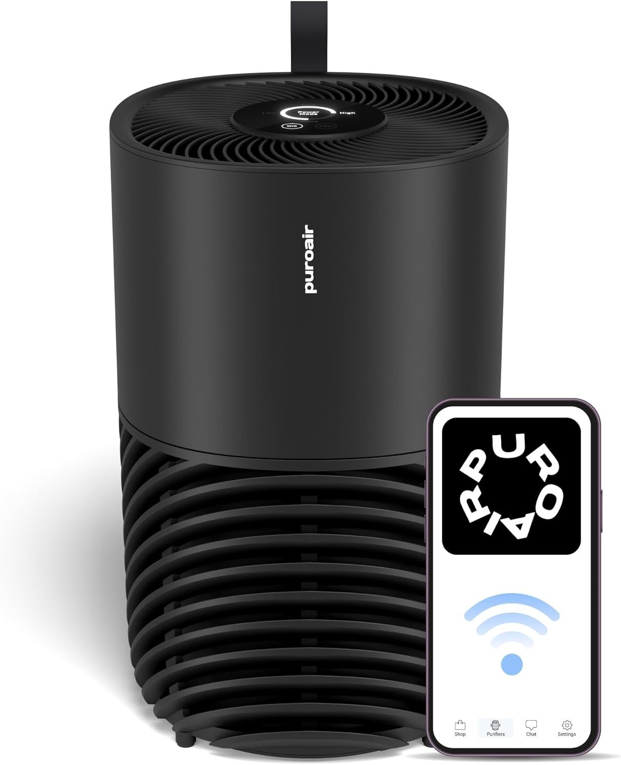 PuroAir 130i HEPA Air Purifiers for Home Pets - Covers Up To 600 Sq Ft - Filters Up To 99.9% of Pollutants, Smoke, Pollen, Dust - Quiet HEPA Air Filter - Air Purifiers for Bedroom