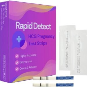 Rapid Detect HCG Pregnancy Test Strips (20 Count) Easy to Use, Home Pregnancy Test Strips, Indivdually Wrapped & Reliable