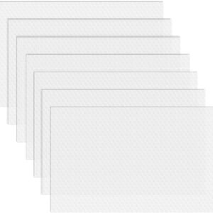 Refrigerator Liners, 12" x 17.7" Fridge Liner Washable Refrigerator Mats, Home Kitchen Gadgets Accessories Organization Must Haves for Freezer Glass Shelf Shelving Drawers Cupboard Cabinet - 7 Pack