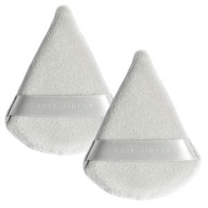 Rose and Ben Beauty Setting Puff | Flawless Undereye Concealer & Powder Application | Professional Makeup Blending Puff - Set of Two