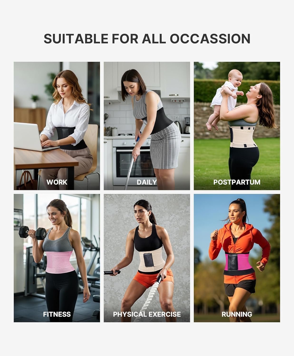 SHAPELLX Waist Trainer for Women Waist Cincher Corset Shapewear Body Shaper Tummy Control Stomach Belt Postpartum Band - Image 2