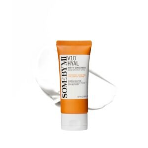 SOME BY MI V10 Hyal Air Fit Sunscreen SPF 50 – 1.69oz, 50ml – Korean Centella Sunscreen for Face with UV Protection – Non-Greasy, No White Cast, No Eye Irritation for Sensitive Skin – Korean Skin Care