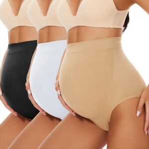Seamless Maternity Shapewear, Belly Support Panties for Dresses and Pants, High Waisted Pregnancy Underwear, S-XXXL