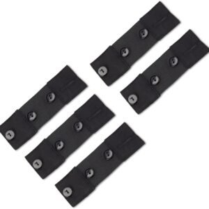Self-Adjusting Button Elastic Pregnancy Waist Extension - Adds Inches of Waistband Stretch on Maternity Pants