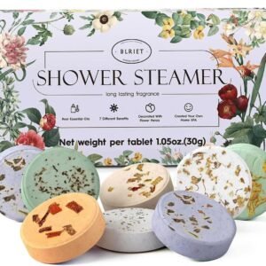 Shower Steamers Aromatherapy Blriet, Gifts for Women, Teen Girls, Wife, Her, Mom, Valentines Day Gifts Birthday Galentines Decoration Travel Essentials Self Care Home Spa Relaxation - 8 Pack