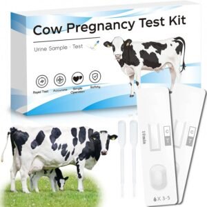 Small Farm Bovine Pregnancy Test Kit (2-Pack) - Urine-Based Early Detection, Rapid 5-10 Min Results, Easy Operation for Cow Herd Breeding Management
