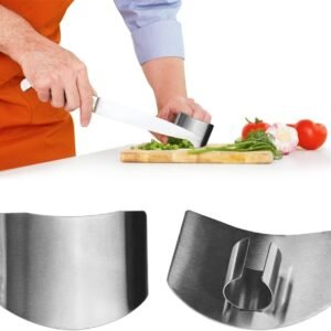 Stainless Steel Finger Guard, 2023 New Finger Protector for Cutting Food, Premium Slicing Tool Finger Protector Finger Protectors when Cutting, Slicing, Dicing, Chopping Vegatables (6 Pcs)