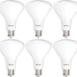 Sunco 6 Pack BR30 Light Bulb LED Recessed Can Light Bulbs, Indoor Flood Light Bulb 850 LM, 11W (65W Equivalent), 3000K Warm White, Dimmable, E26 Base, for Home, Kitchen, Bedroom UL