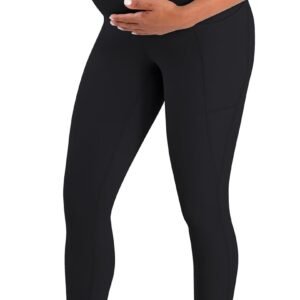 Sunvalix Maternity Leggings – Buttery Soft Over The Belly Yoga Pants for Spring & Summer, Workout & Lounge