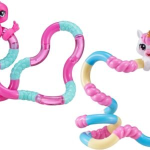 TANGLE Jr. Pets(2-Pack) - UBA The Unicorn and Linky The Flamingo - Tangle Fidget Pets Fidget Toys - Fidget Toy Gift - Fidgets for School