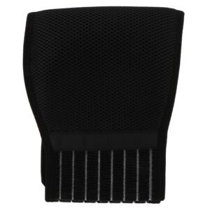 TEHAUX Breathable Maternity Belly Support Band with Elastic Fastener, Pregnancy Abdomen Brace Belt for Back and Waist Relief, Adjustable Black Belly Brace for Pregnant Women