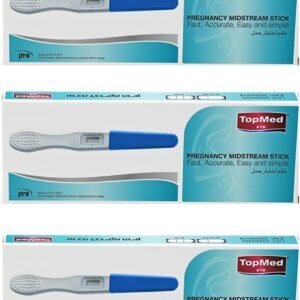 TOPMED ETS Pregnancy Test Kits Individually Wraped Pregnancy Strips, Early Home Detection Pregnancy Test Kit, Clear HCG Test Results, Over 99% Accurate (3)