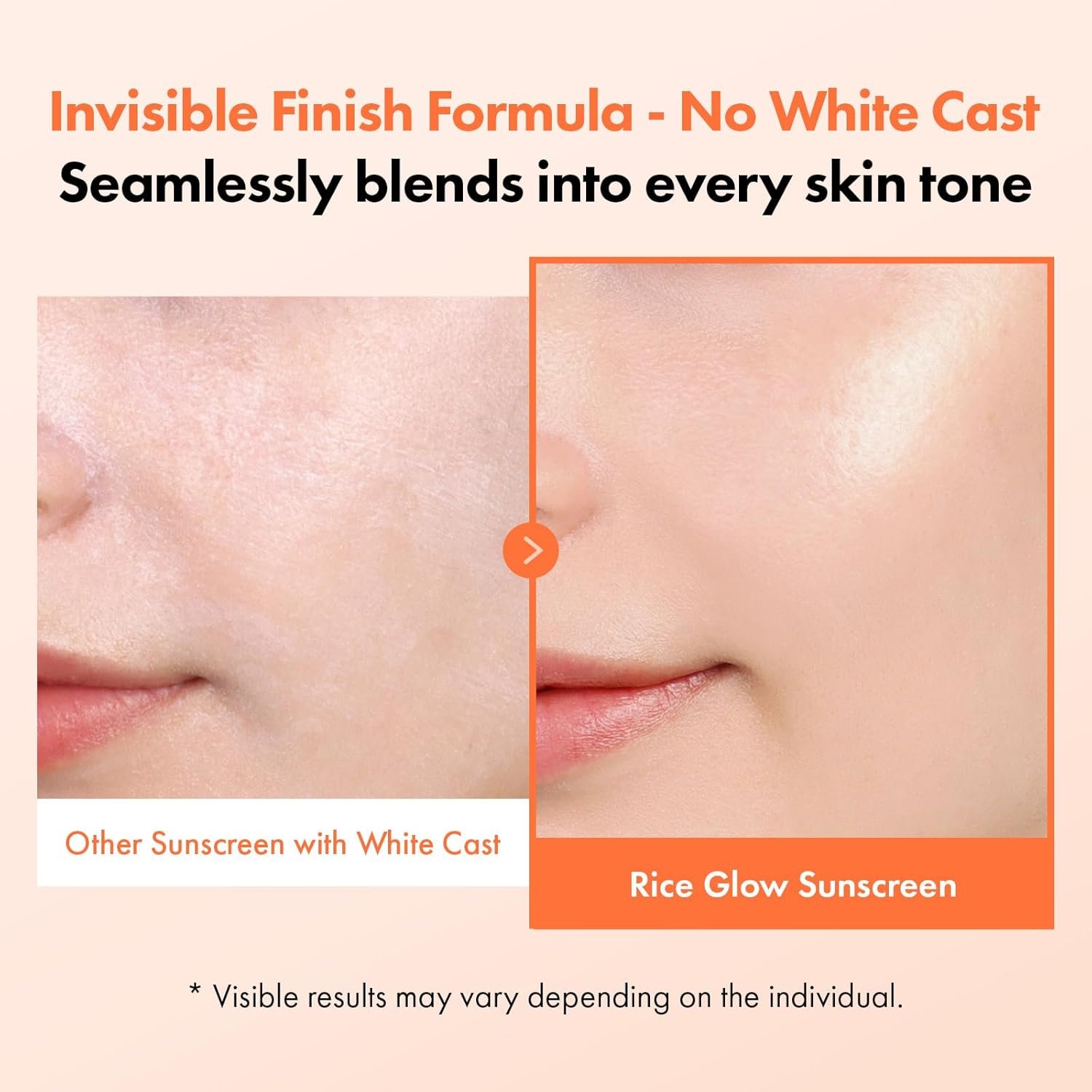 TOSOWOONG Rice Glow Sunscreen, SPF50+ Broad Spectrum Korean Sunscreen for Face, Dewy Finish No White Cast, Glass Skin Hydrating SPF Moisturizer with Rice Water & Hyaluronic Acid, 50ml / 1.69 fl. oz. - Image 2