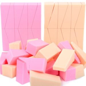 Teenitor 48 Pieces Makeup Sponges For Foundation, Latex Free Small Wedge Shaped Sponge Applicator For Liquid Cream Foundation Festival Makeup