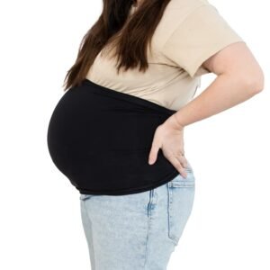 The Peanutshell Maternity Belly Band - Pregnancy Bands for Pregnant Women & Lower Back Support - Pants Extender & Belly Holder Belt for Pregnant Women - Comfortable, Adjustable Accessories (S/M)