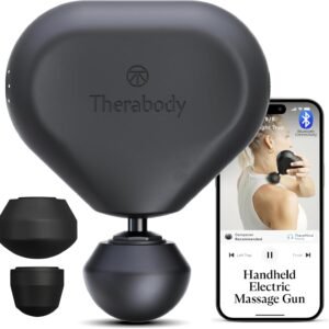 TheraGun Mini (3rd Generation) by Therabody – Ultra-Portable Massage Gun and Travel Essential for Fast, Effective Pain and Tension Relief Anywhere (Black)