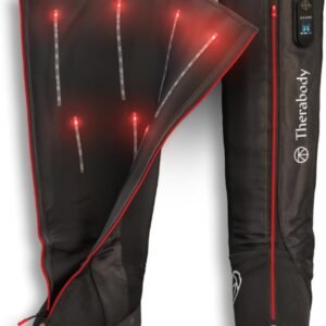 Therabody JetBoots PRO Plus - Wireless Compression Boots with Vibration & Light Therapy - Muscle Recovery, Pneumatic Leg Compression Sleeve to Recover Faster, Relieve Muscle & Joint Pain (Regular)