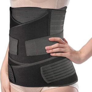TiRain Postpartum Belly Band, 3-Piece Postpartum Girdle C Section Belly Band Support Recovery Belt Abdominal Binder