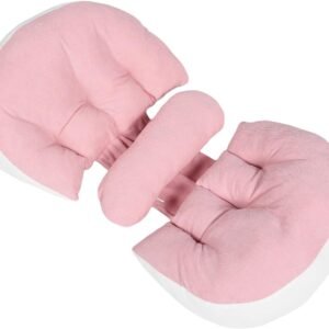 U Shaped Maternity Pillow for Pregnant Women Full Body Pregnancy Pillow with Waist and Belly Support for Pregnancy and Back Relief Pink