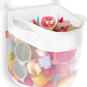UNEEDE Bath Toy Organizer,4 Gallons Bathtub Toy Storage Organizer,Quick Access Bath Toy Holder For Bathtub,Baby Organizere,Quick Dry Baby For Tub,Mesh Shower Caddy