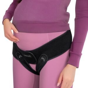 V2 Smart Support Redefined Maternity Belt - Belly Bands for Pregnant Women, Pregnancy Support Belt for Pelvic Pain Relief, Adjustable Vulva Support (Black, Large-XXLarge)