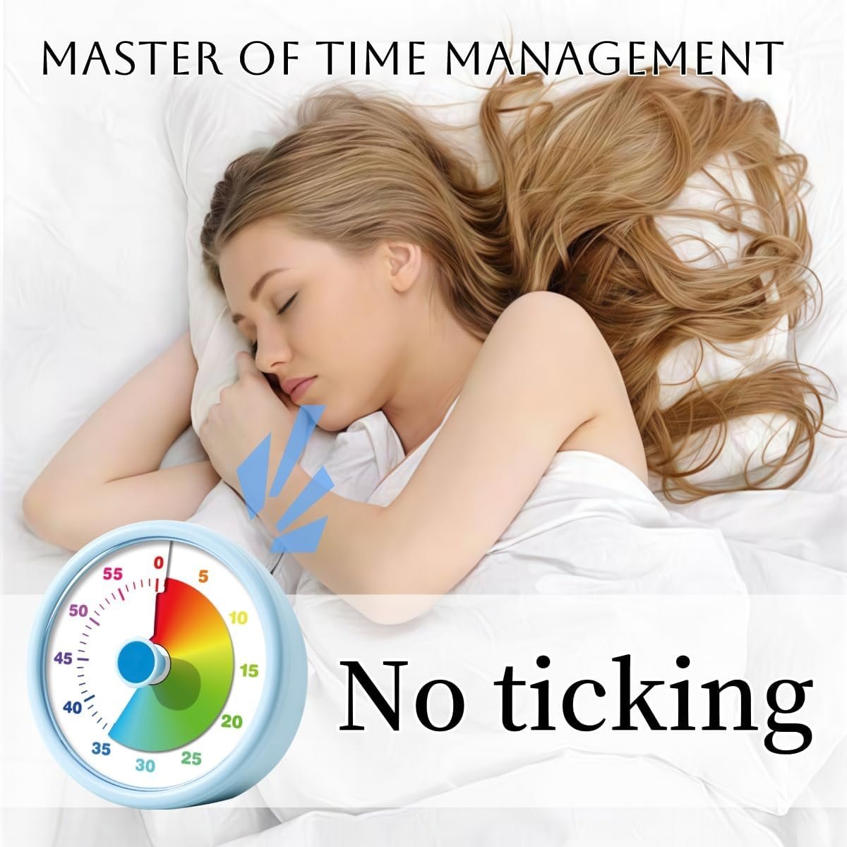 Visual Timer for Kids Adults,60 Minutes Countdown Timer for Classroom, Office, Study, ADHD Tools for Kids Productivity Timer (Blue) - Image 2