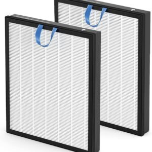 Vital 200S Replacement Filter Compatible with LEVOIT Vital 200S and Vital 200S-P Air Purifier, HEPA and High-Efficiency Activated Carbon Vital 200S-P Filter, Vital 200S-RF, LRF-V201-WUS, 2 Pack, White