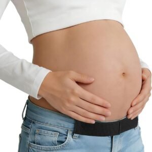 Women Adjustable Pregnancy Pants Waist Extender for Regular Jeans, Pants, and Shorts Pregnancy & Postpartum Wear