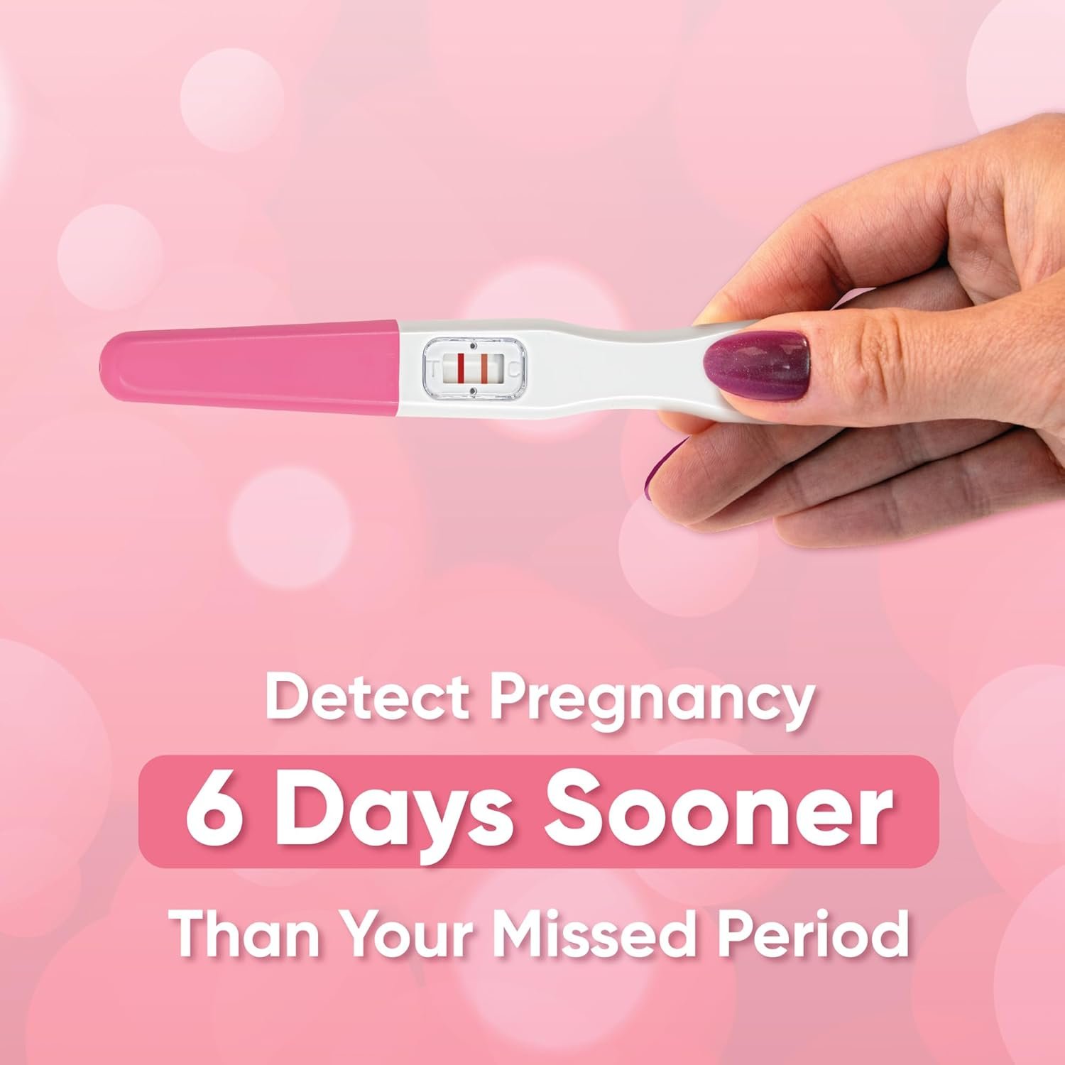 Wondfo Early Result Pregnancy Test Sticks-6 Days Before Missed Period-Rapid Detection at Home Pregnancy Test (2 Pack) - Image 2