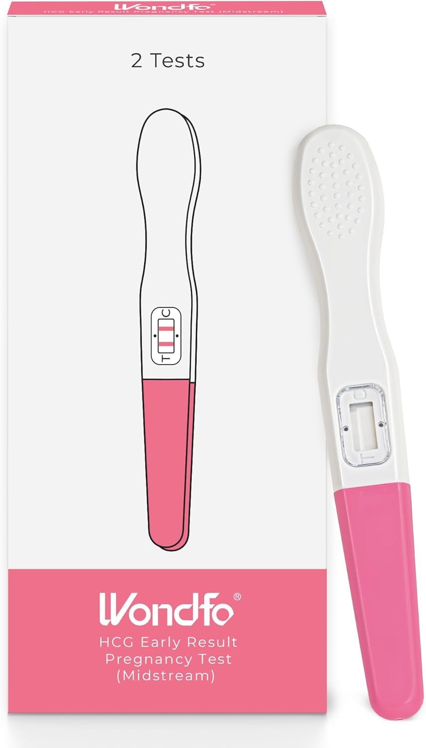 Wondfo Early Result Pregnancy Test Sticks-6 Days Before Missed Period-Rapid Detection at Home Pregnancy Test (2 Pack)