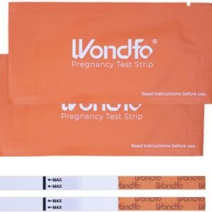 Wondfo Pregnancy Test Strip - Individually Wrapped HCG Strips - Highly Sensitive Home Detection Pregnancy Test Kit - Clear HCG Test Results - 20 Count-Expires 04/29/2026