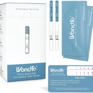 Wondfo Ultra Accurate Ovulation Test Strips -Ovulation Urine Tests with Numerical Result, Fertility Cycle Monitoring- 20 LH Test
