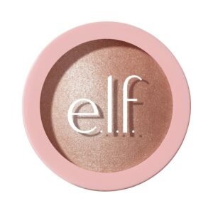 e.l.f. Halo Glow Silky Powder Highlighter, Long-Lasting Luminous Face Finish, Cake-Resistant With Micro-Shimmer, Vegan & Cruelty-Free, Blush Money