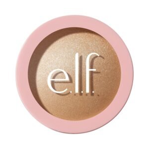 e.l.f. Halo Glow Silky Powder Highlighter, Long-Lasting Luminous Finish, Cake-Resistant With Micro-Shimmer, Vegan & Cruelty-Free, Prosecco Poppin'