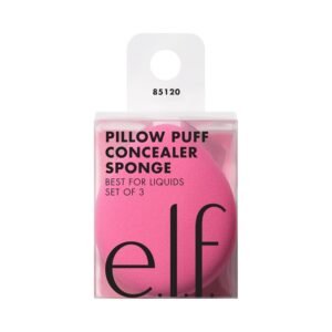 e.l.f. Pillow Puff Concealer Sponge, Beauty Blender For Streak-Free, Even, Makeup Application With Airbrushed Finish, Latex-Free, Vegan & Cruelty-Free
